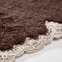 Mijölnir Juego de alfombras de baño Selonya Oval - Marrón